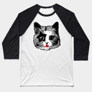 Rock Star Cat 1 Baseball T-Shirt